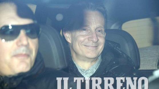 L'arrivo di Antonio Logli in tribunale (foto Muzzi)