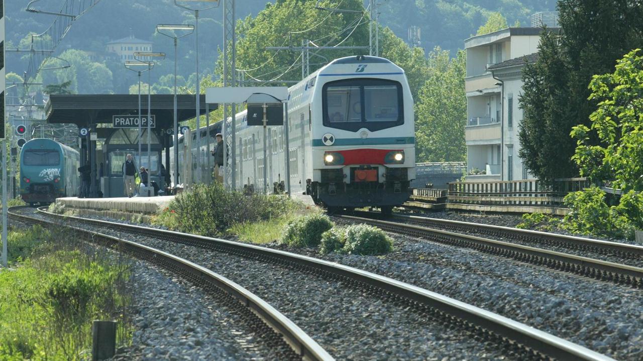 Un treno alla stazione di Porta al Serraglio
