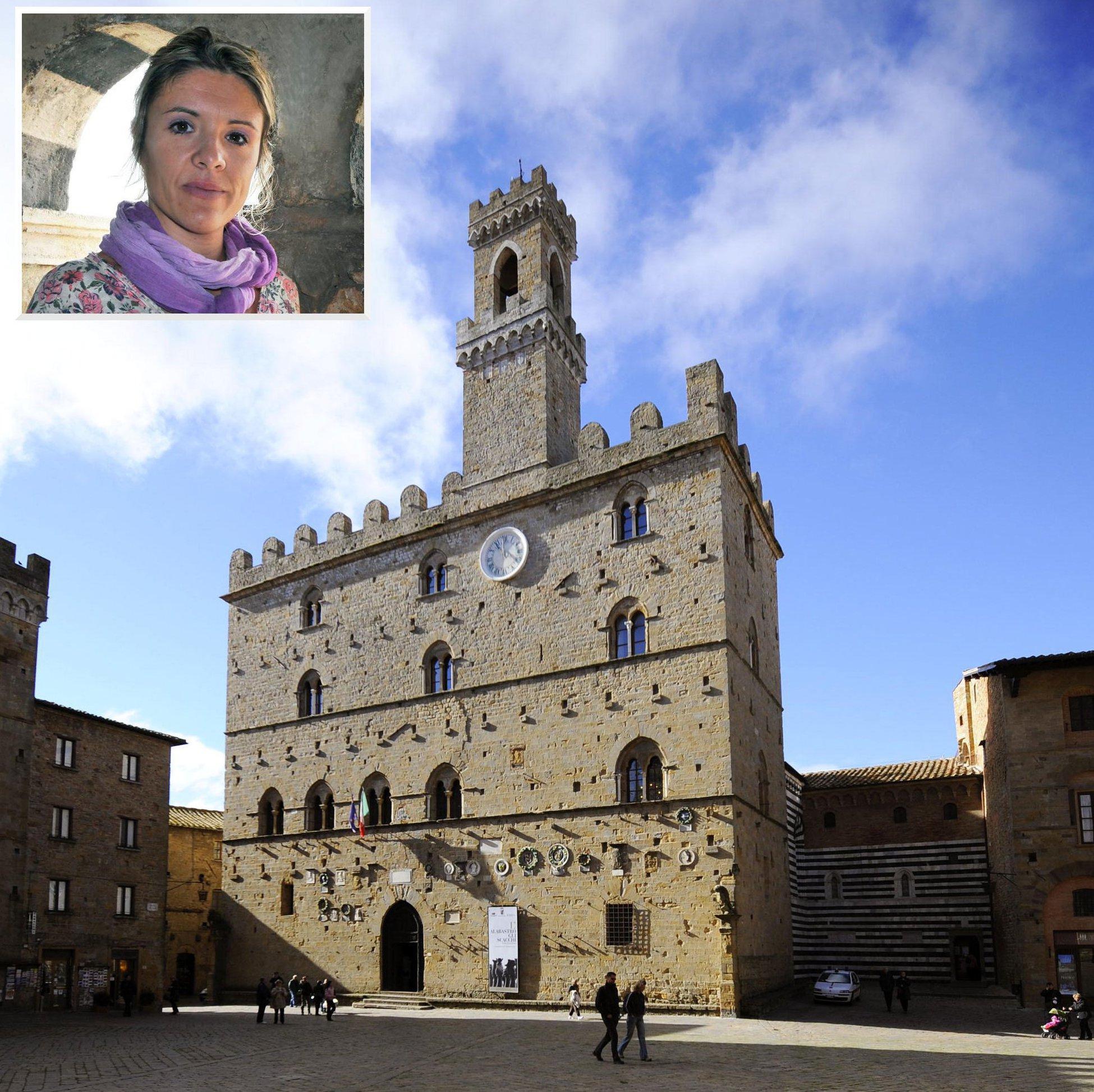 Piazza dei Priori e l'assessore Alessia Dei