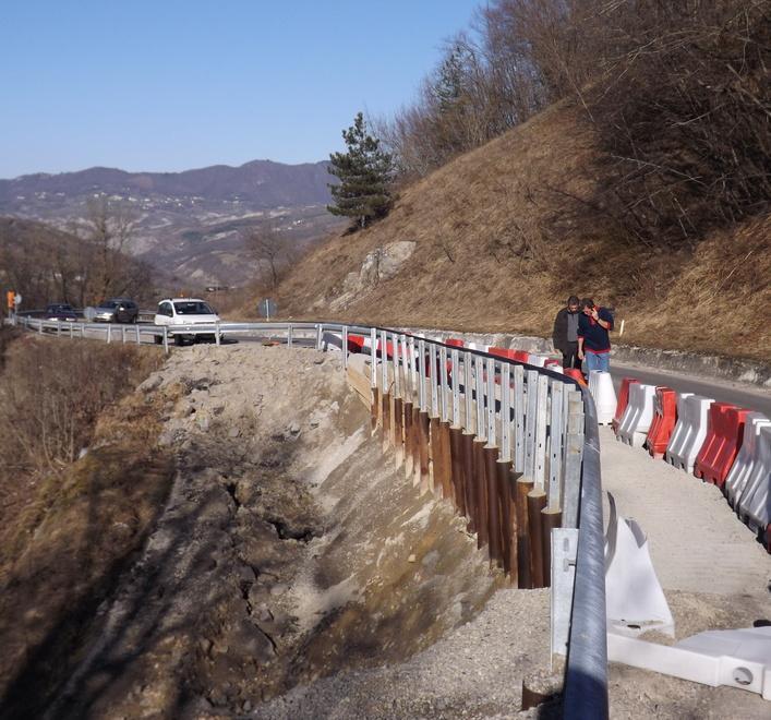 Frane, emergenza a Montese e Pavullo 