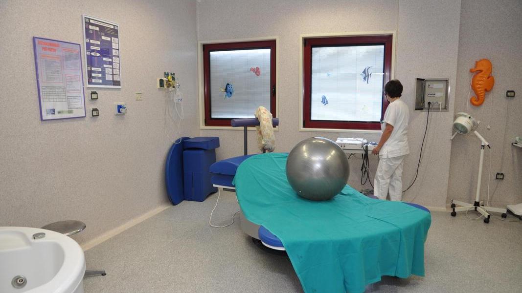 La sala parto dell'ospedale di Cecina