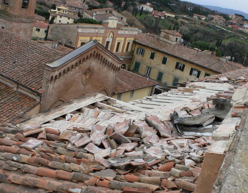 A cielo aperto tre stanze del castello
