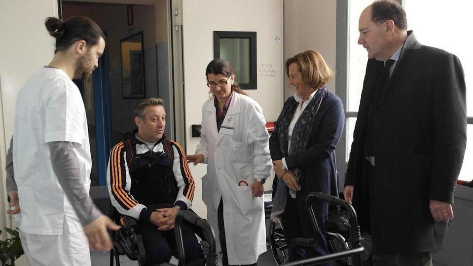 Maurizio, quattro passi grazie all’esoscheletro