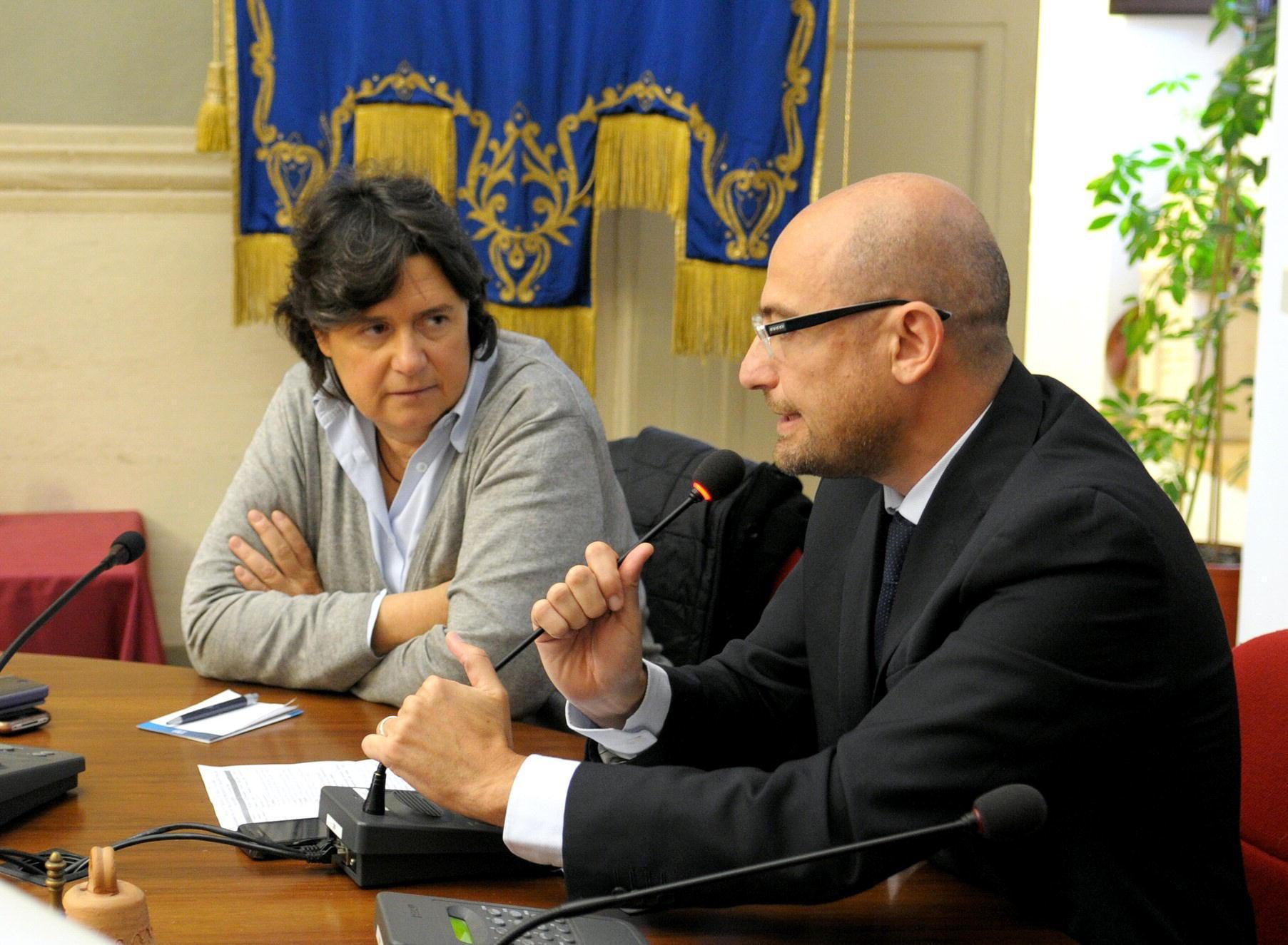 A sinistra l'assessore regionale Stefania Saccardi
