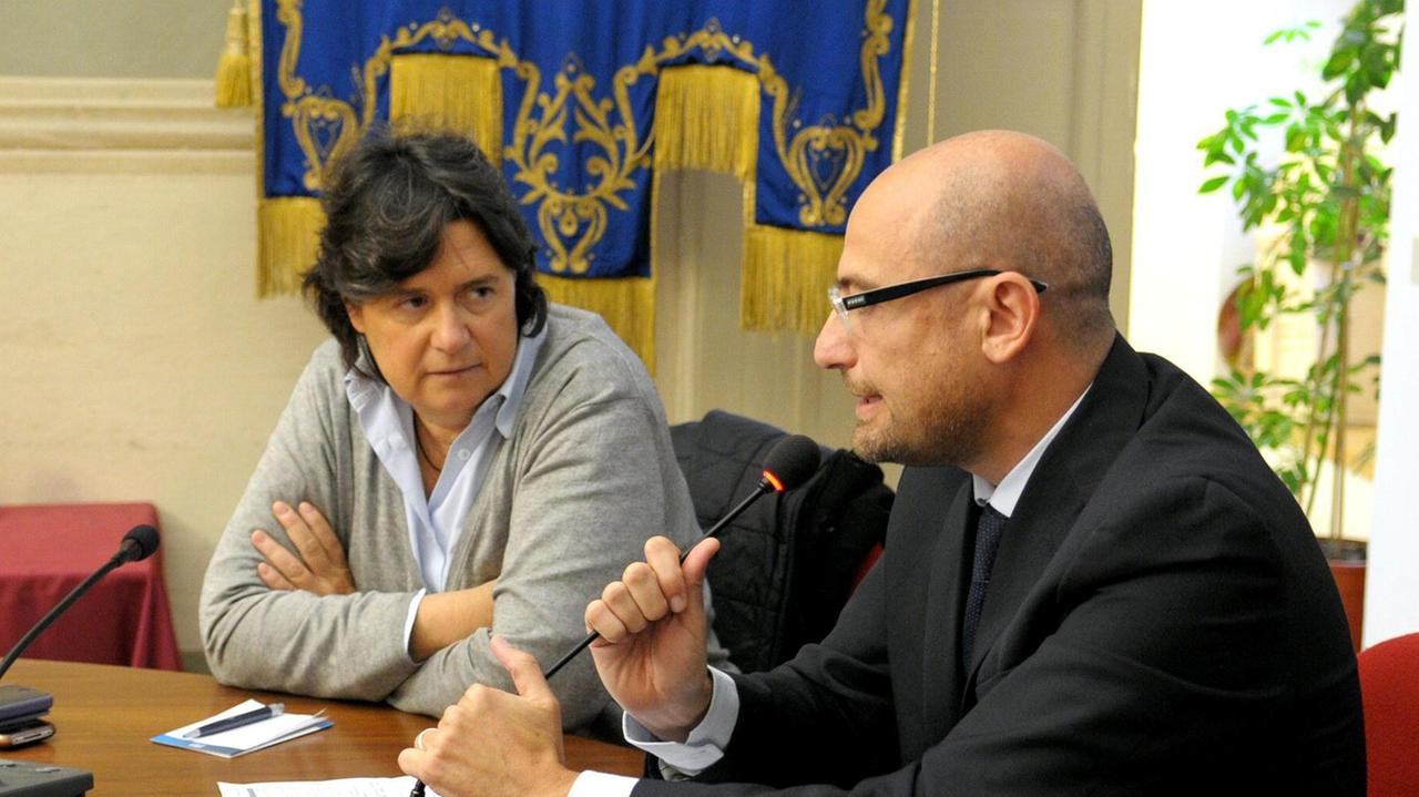 A sinistra l'assessore regionale Stefania Saccardi