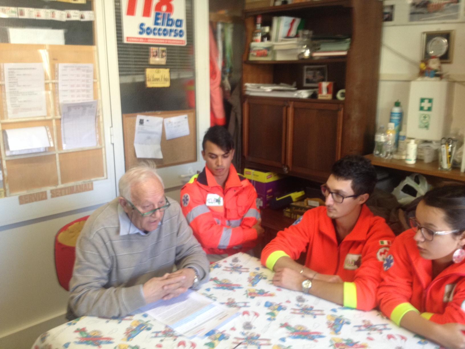 Il presidente della Croce Verde di Portoferraio