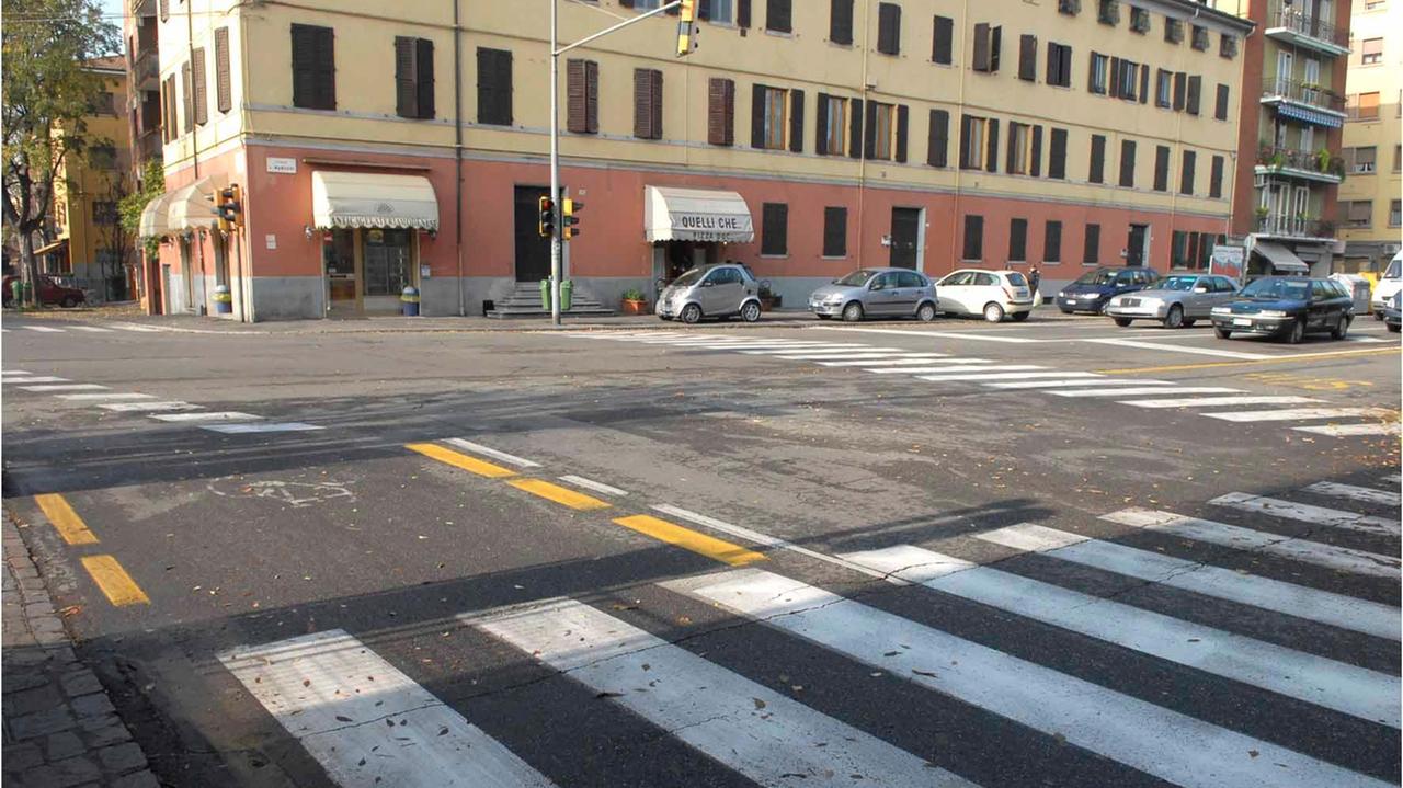 Viale Jacopo Barozzi, dove è avvenuto l'incidente