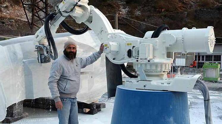 Filippo Tincolini: io scultore “indemoniato” perché sbozzo con il robot