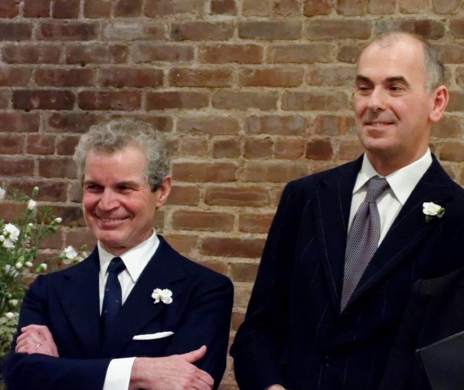Giuseppe Chigiotti e Stefano Bucci il giorno delle loro nezze a New York