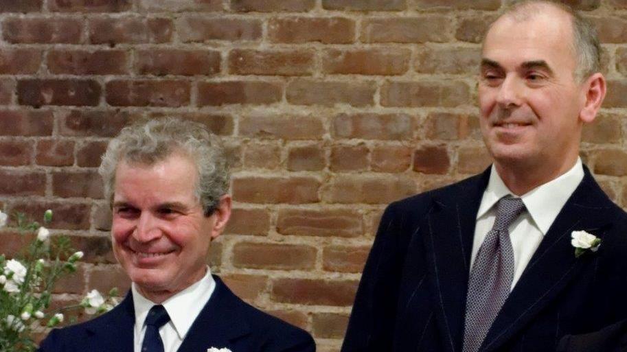 Giuseppe Chigiotti e Stefano Bucci il giorno delle loro nezze a New York