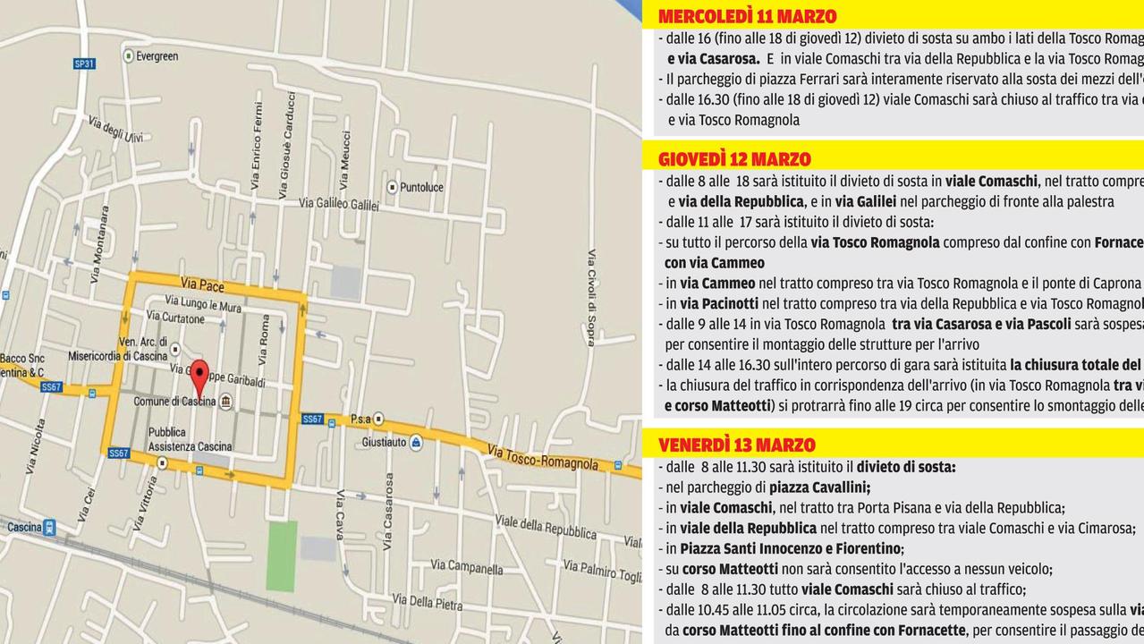 Come cambia la viabilità con la Tirreno Adriatico