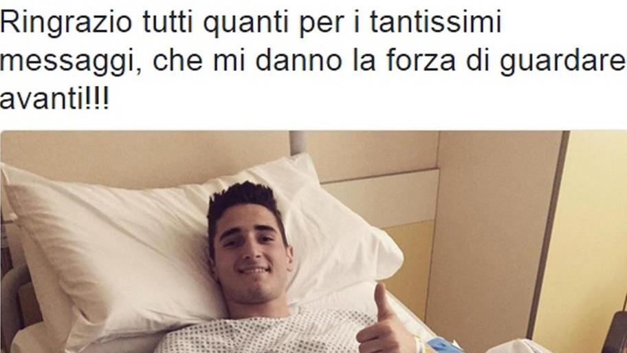 Riuscito l’intervento chirurgico al mediano lucchese Mattiello