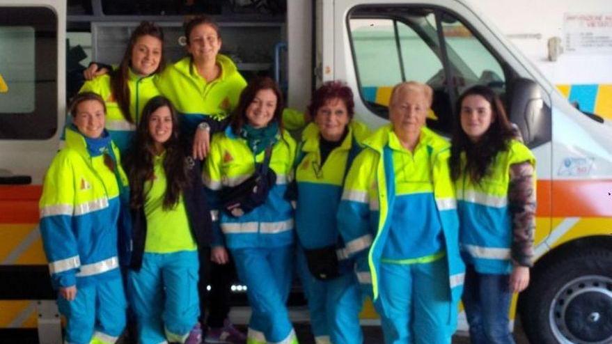 8 marzo in ambulanza per le volontarie