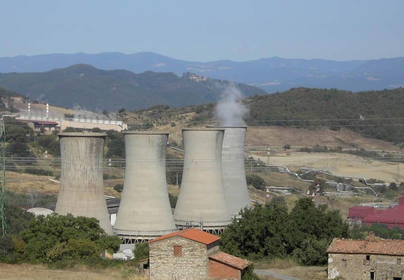 La centrale Enel di Larderello