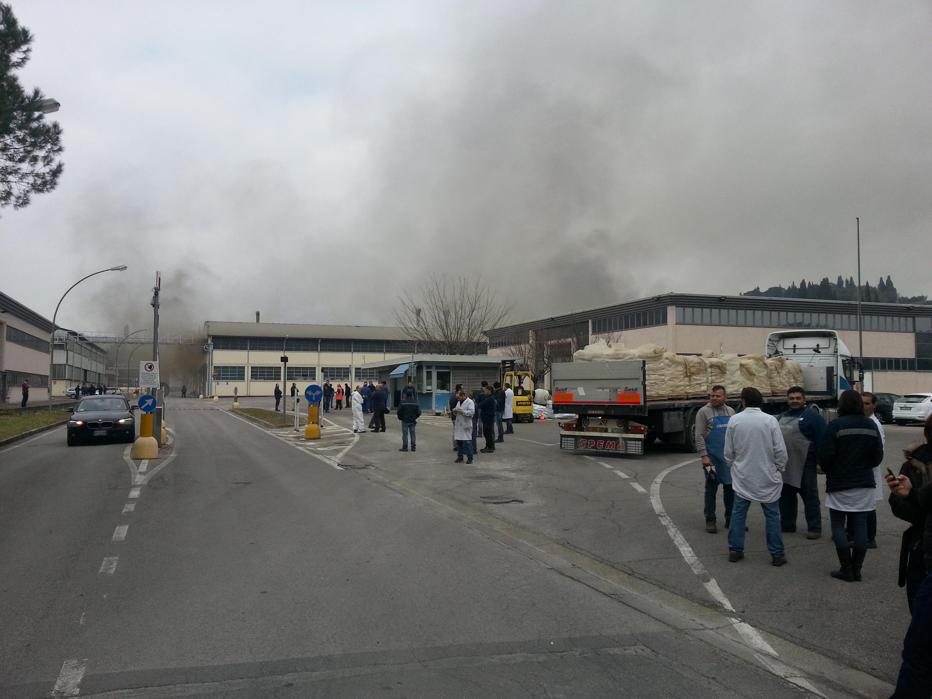 L'incendio alla Colorobbia