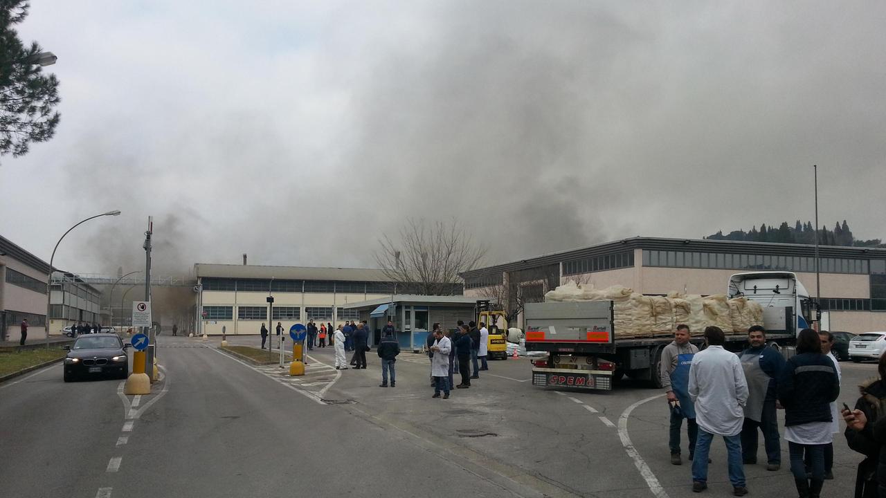 L'incendio alla Colorobbia
