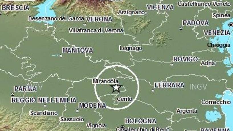 Scosse nella Bassa, la più forte di magnitudo 2.9