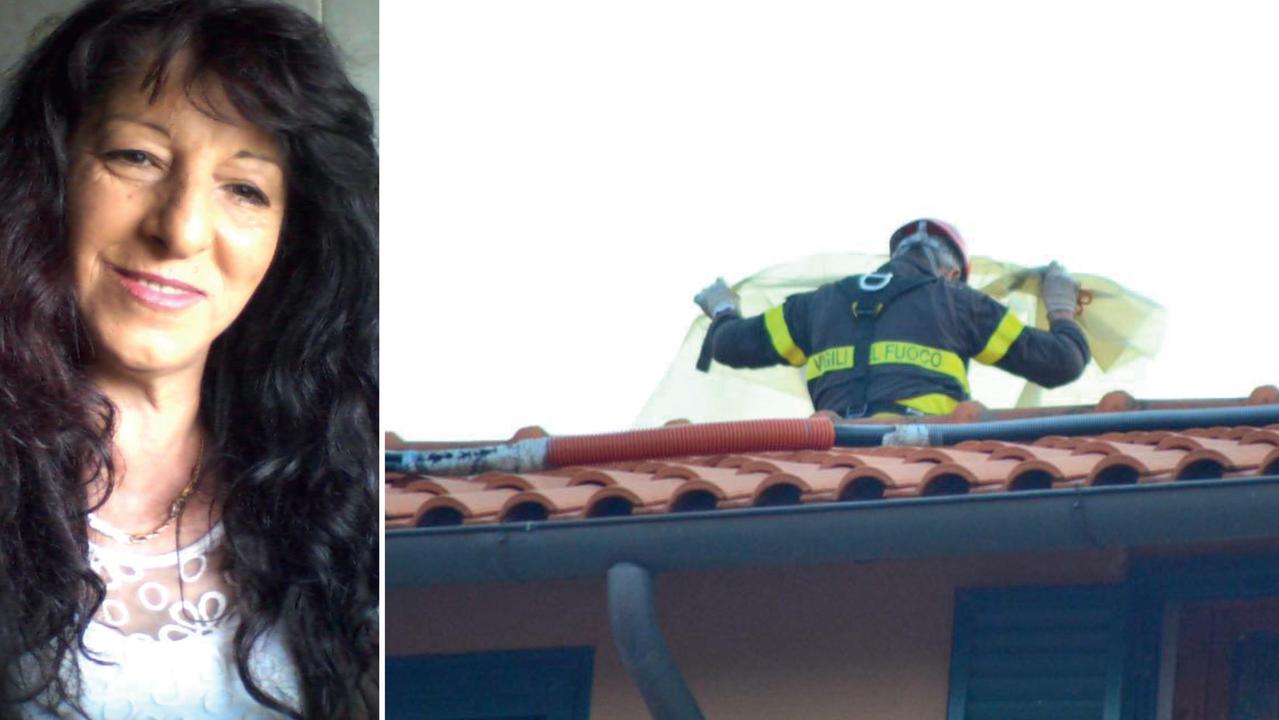 La proprietaria dell'appartamento che ha preso fuoco, Grazia Galgano, guardia giurata di 51 anni