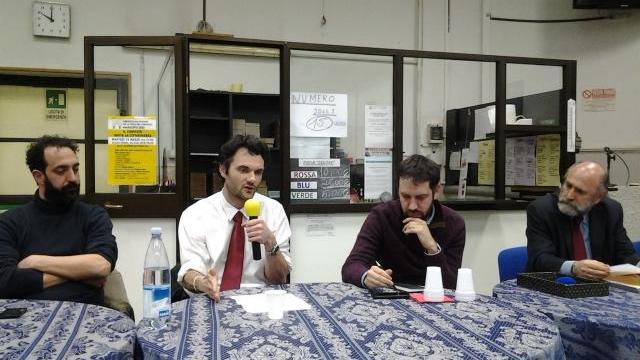 Gli assessori Barberis e Alessi, al centro il sindaco Biffoni