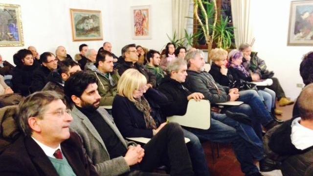 Una riunione degli Amici dell'Amiata, comitato di volontari per la sicurezza
