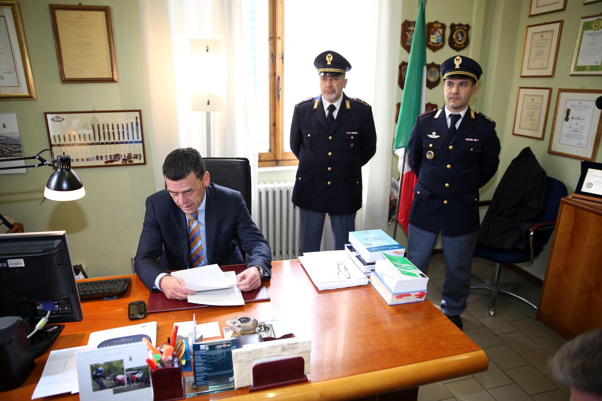 Il dirigente del Commissariato di Montecatini Corrado Mattana