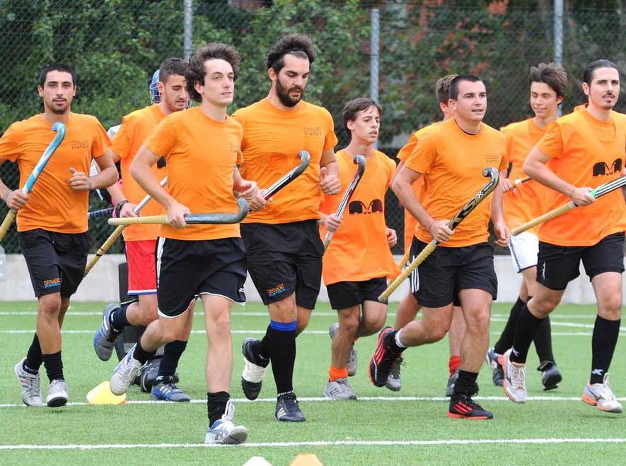 L'Hockey club Pistoia in allenamento