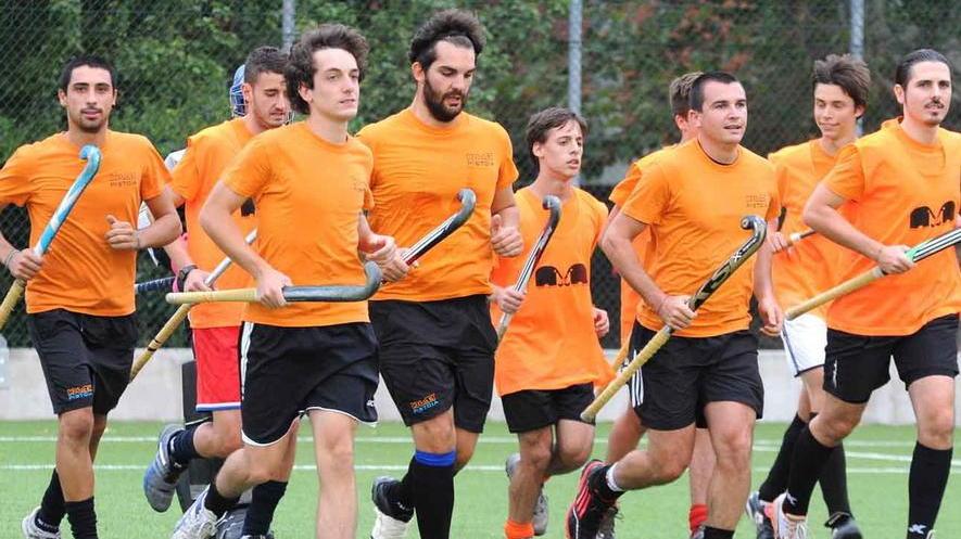 L'Hockey club Pistoia in allenamento