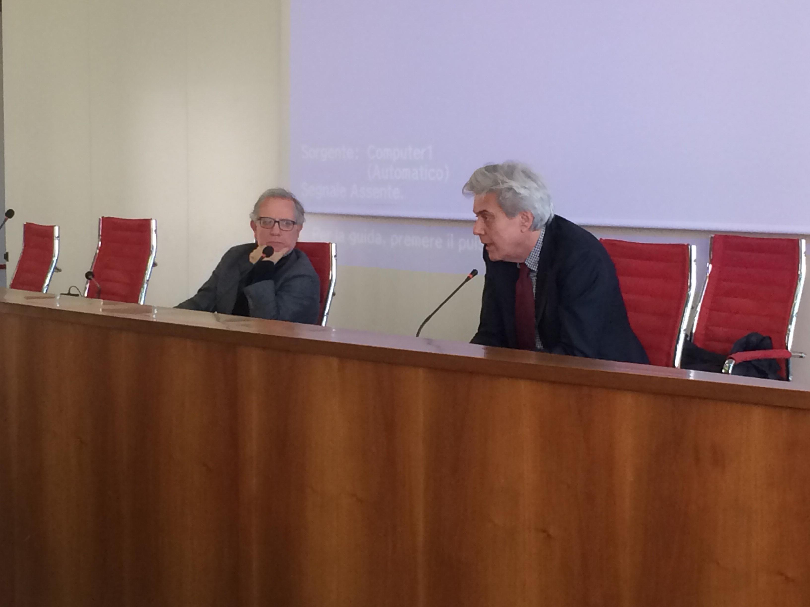 L'assessore Marroni (a destra) con Rocco Damone