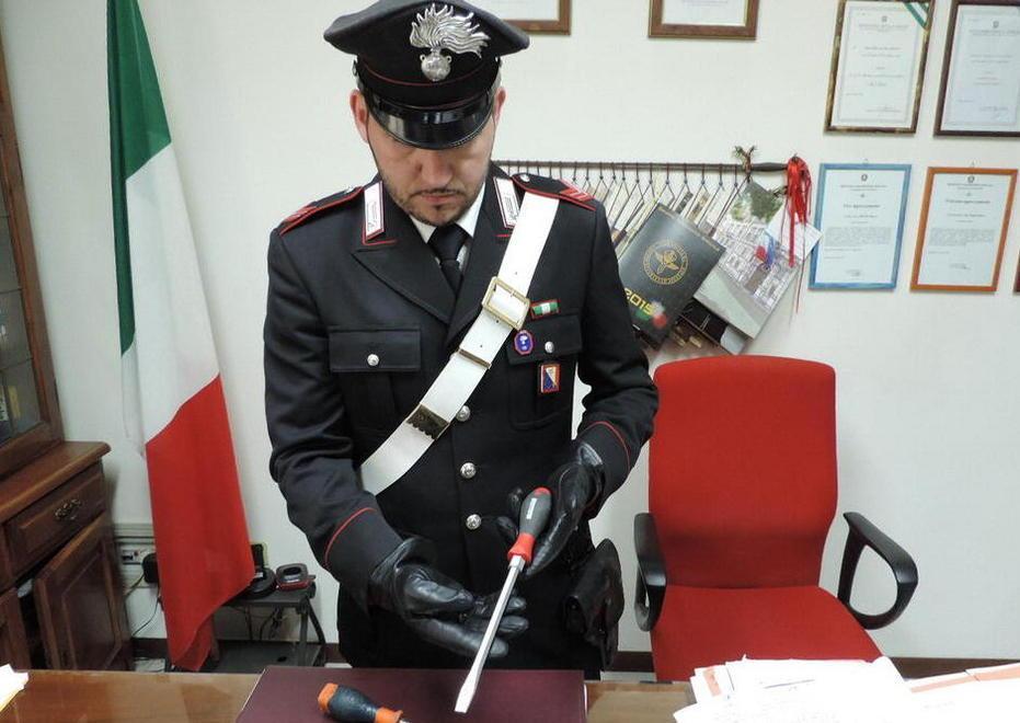 Ladra griffata in manette bloccata dal padrone di casa 