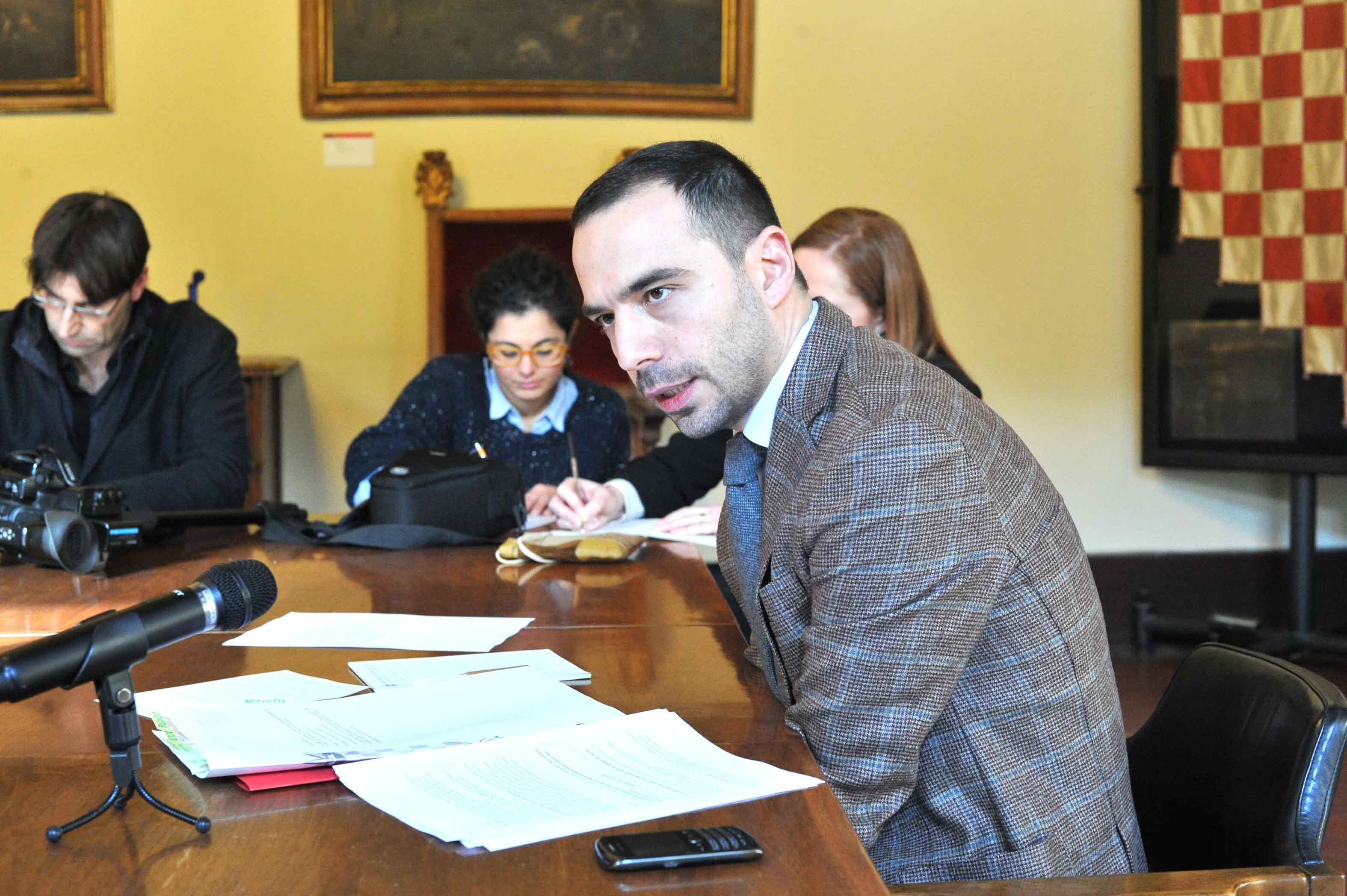 Samuele Bertinelli, sindaco di Pistoia (foto Gori)