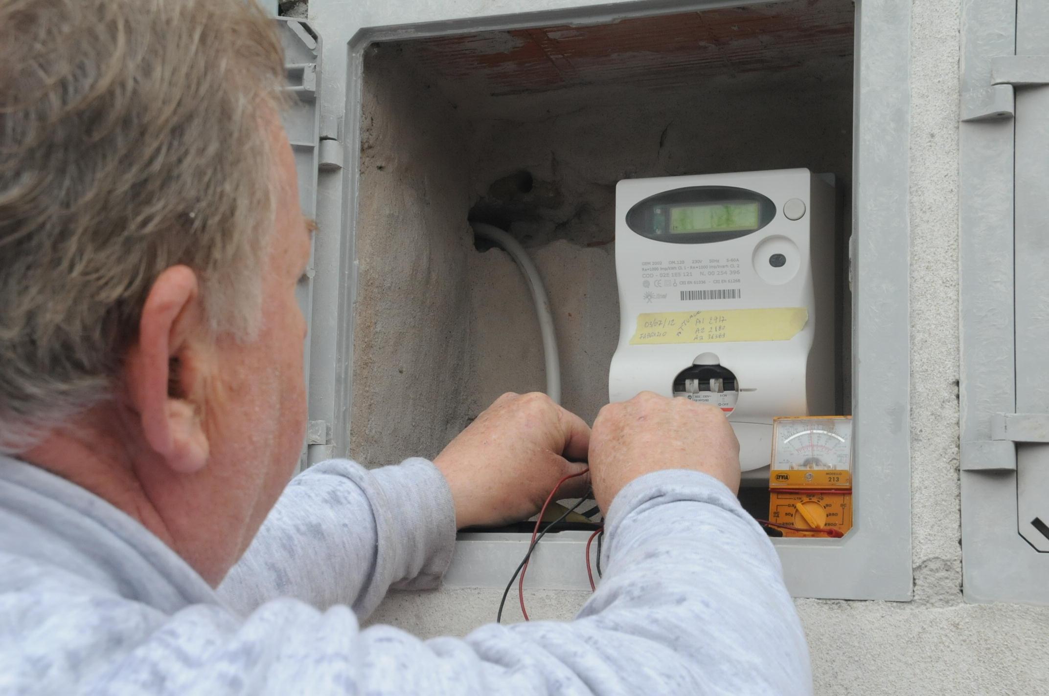 Un contatore dell'Enel