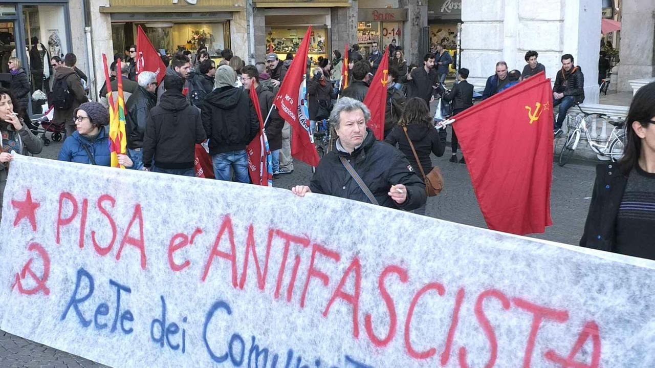 Il presidio antifascista