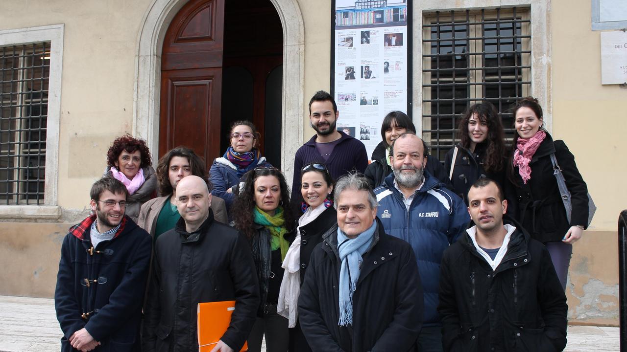 Il cast e lo staff del film certaldese "La Passione"