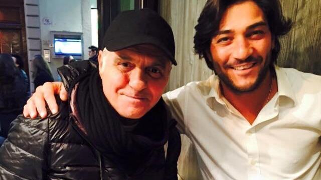 Giorgio Panariello insieme a Paolo Cardone della pizzeria Saporè