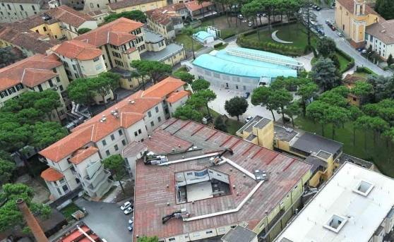 Una veduta aerea del complesso del Ceppo