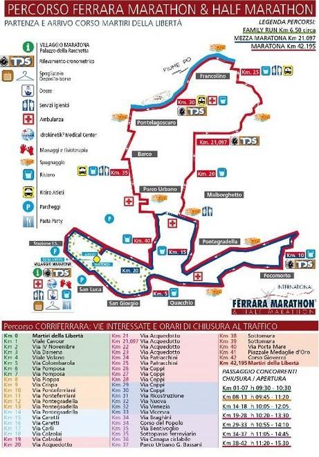 Ecco i maratoneti a Ferrara 