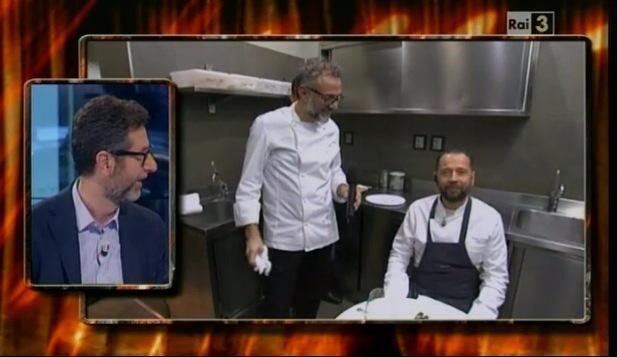 "Che tempo che fa": risate con Massimo Bottura e Fabio Volo