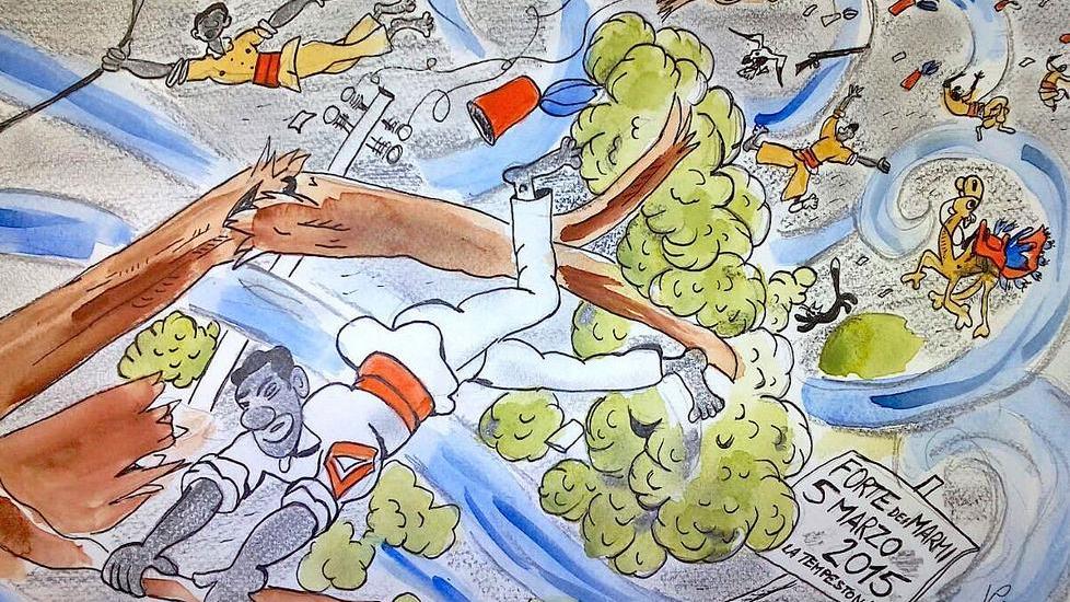La tempesta diventa una vignetta