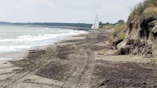 La sabbia per Lido Volano arriva dalla Sacca di Goro