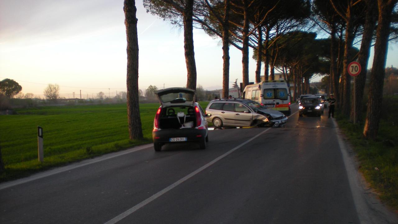Un incidente sulla 429 (foto d'archivio)