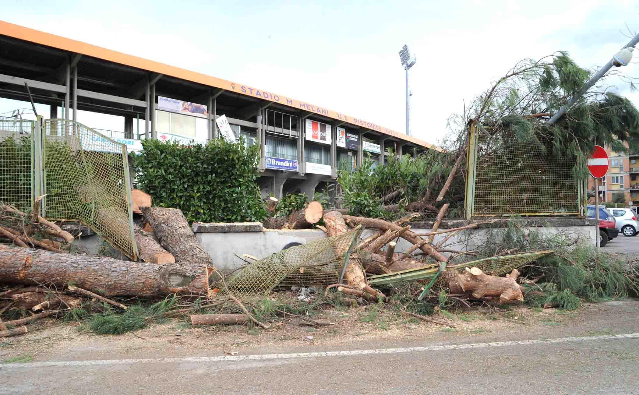 Lo stadio comunale Melani