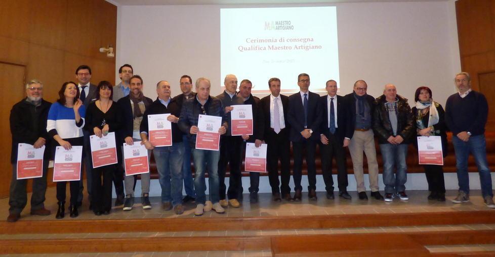Premiati dalla Camera di commercio i maestri artigiani della provincia 