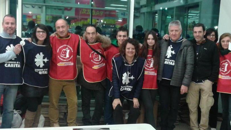 La Caritas raccoglie 2.500 chili di alimenti
