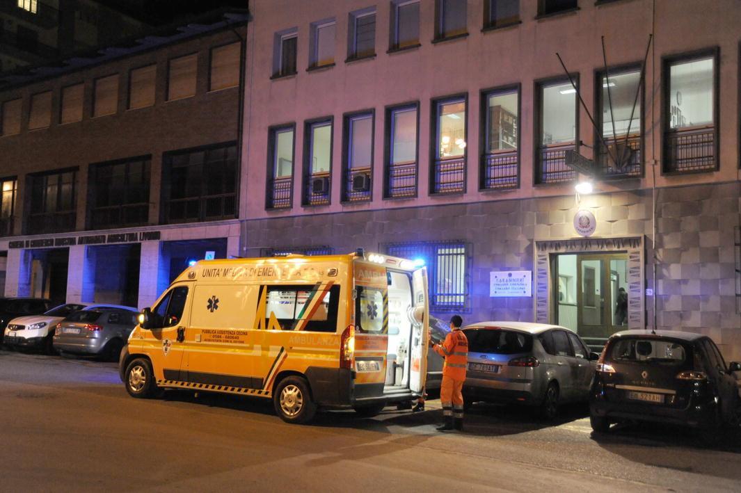 Un'ambulanza della Pubblica assistenza