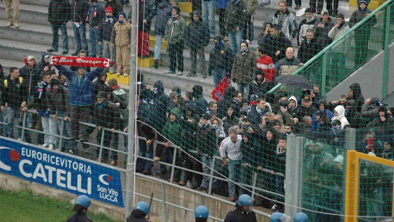 Tifosi nerazzurri al Porta Elisa