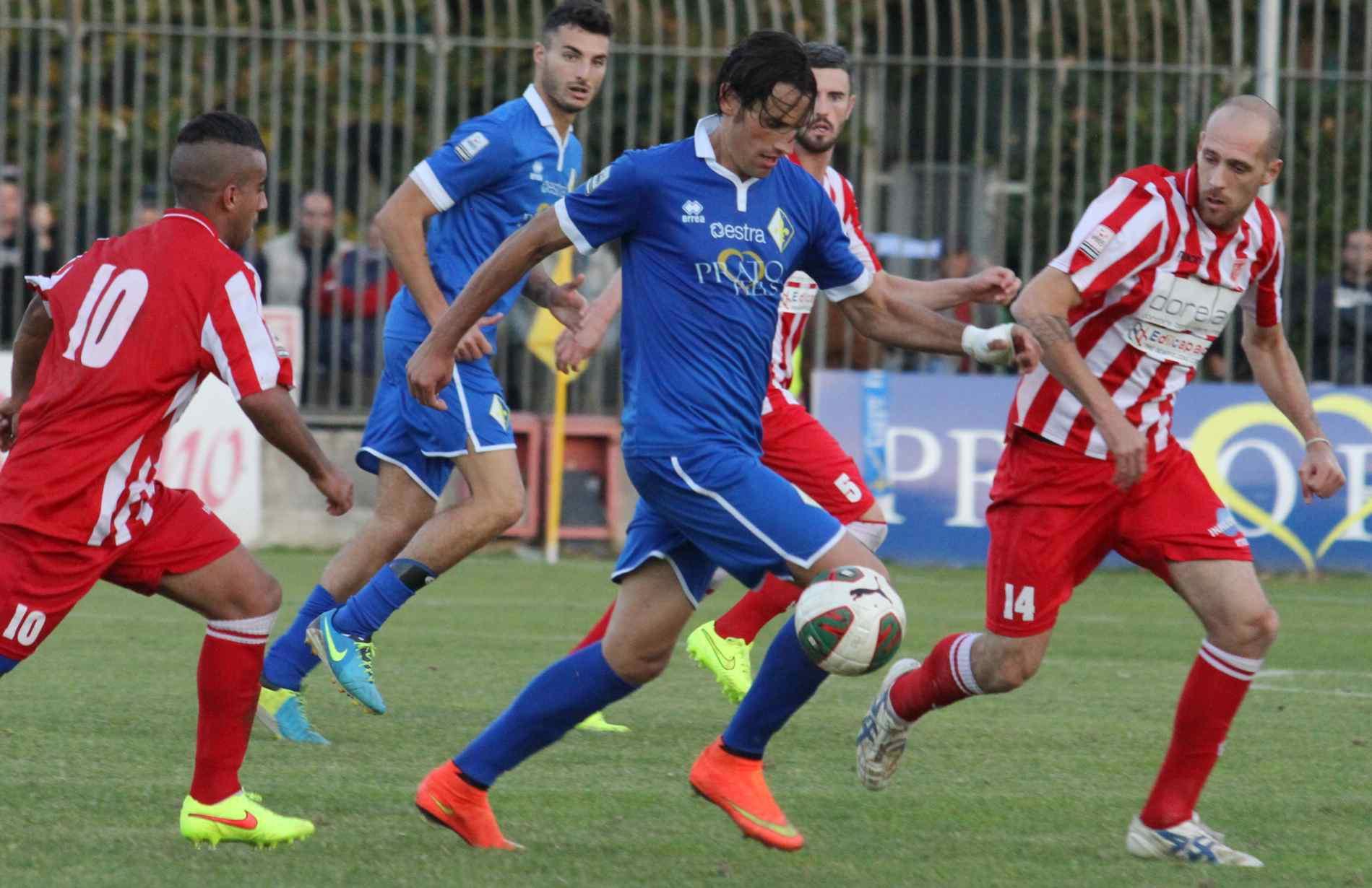 Un momento di Prato-Forlì nel girone d'andata