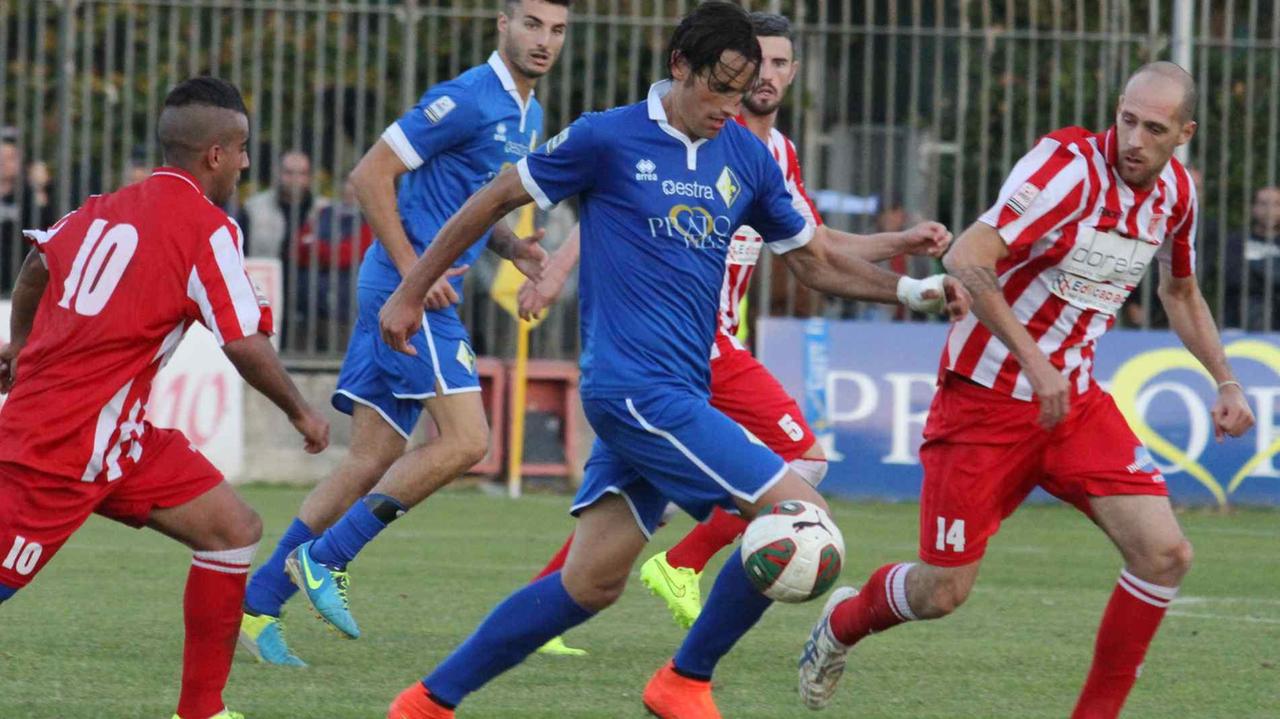 Un momento di Prato-Forlì nel girone d'andata