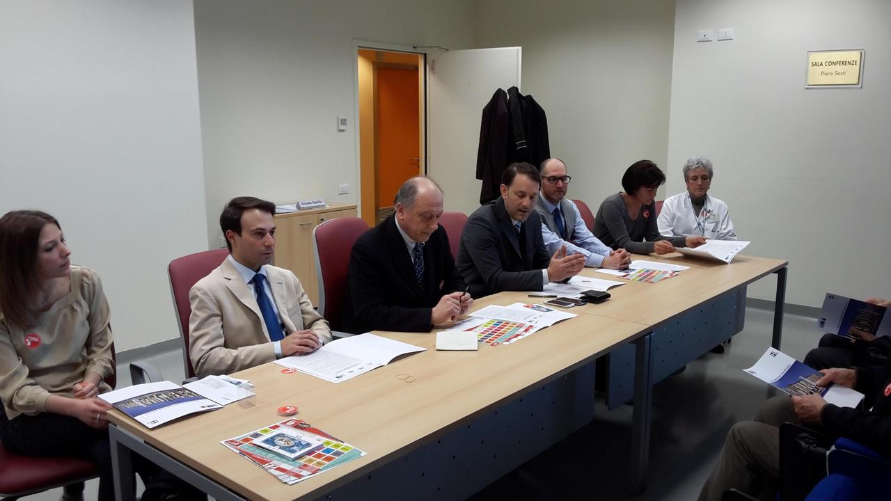 La presentazione dell'iniziativa all'ospedale San Luca