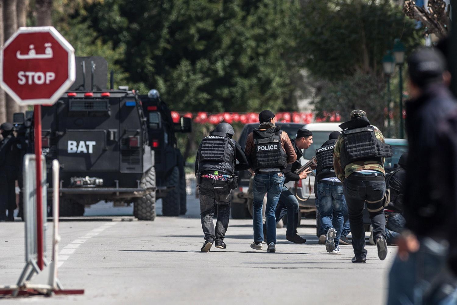 Un'immagine dell'attentato di Tunisi