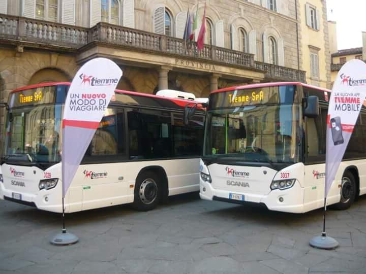 I nuovi bus Tiemme che saranno presentati in piazza Verdi il 20 marzo